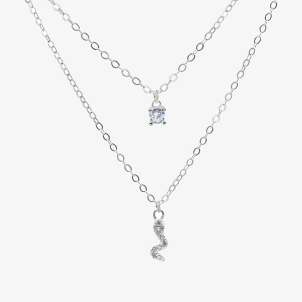 Collar plata Snake Layer