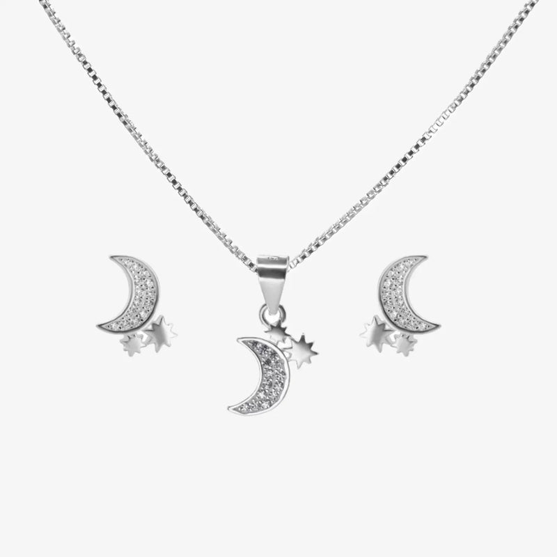 Conjunto plata Selene