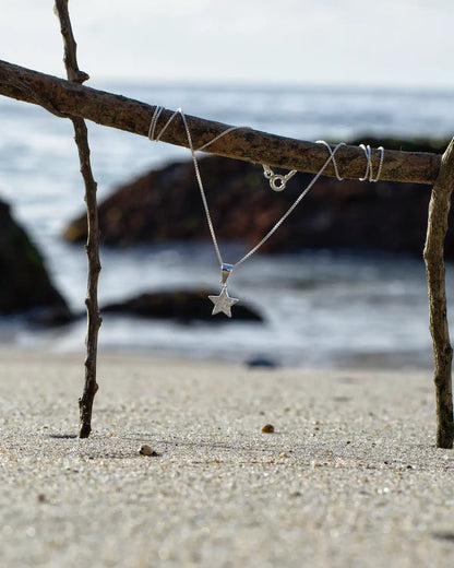 Conjunto plata 925 estrellado