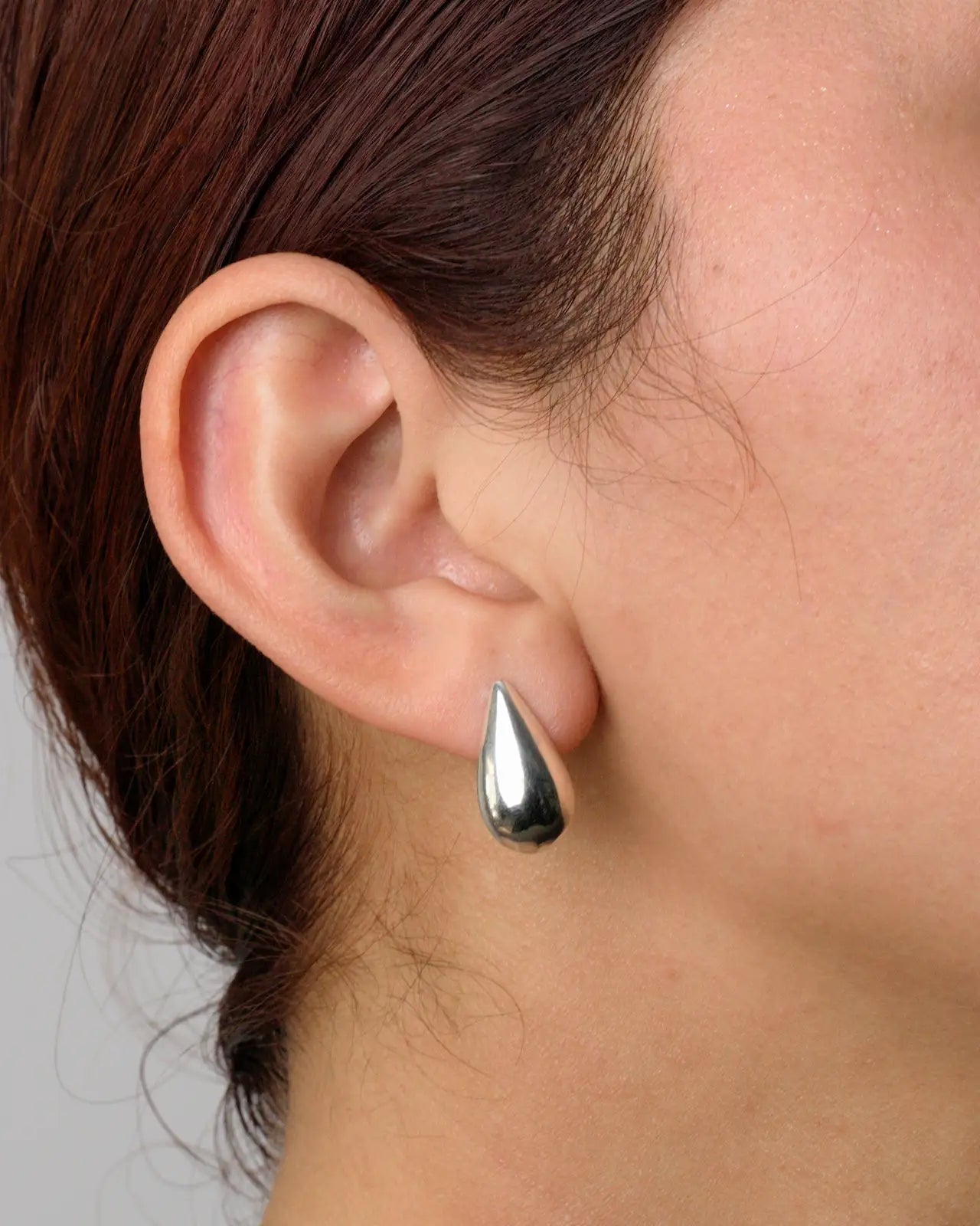 Aros plata 925 gota lisa