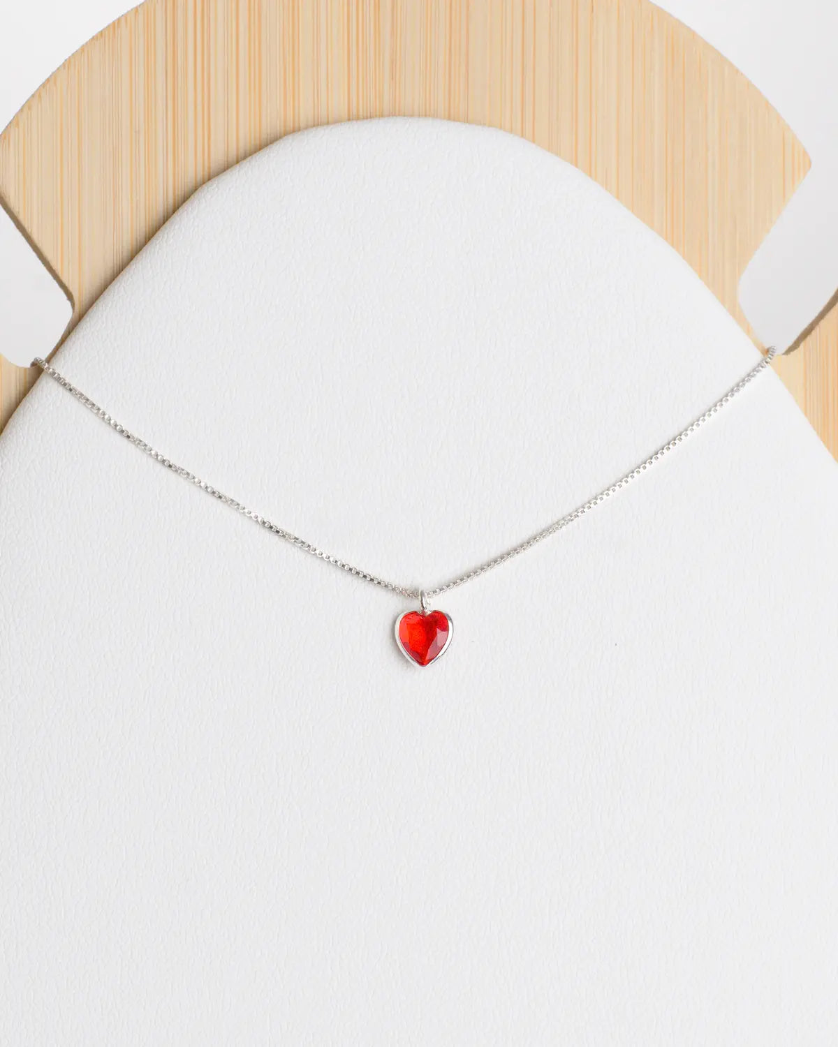 Collar plata Ambar Red