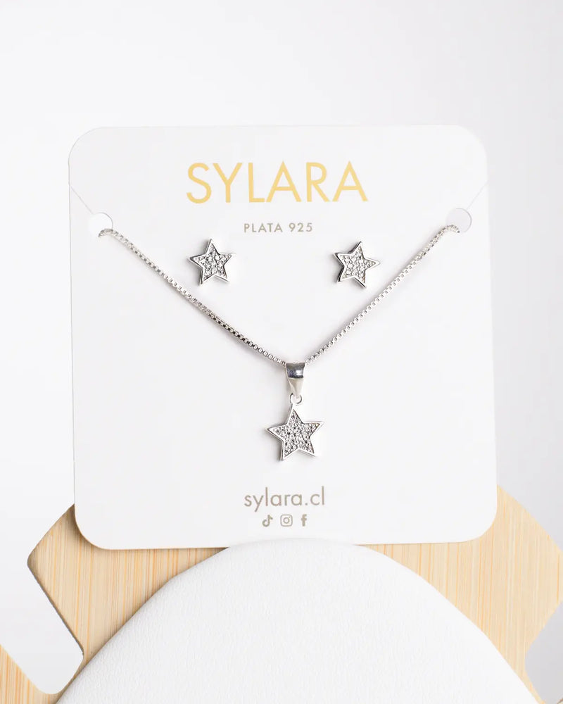 Conjunto plata Aurora