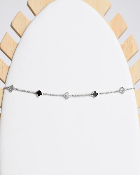 Pulsera plata 925 estilo van cleef