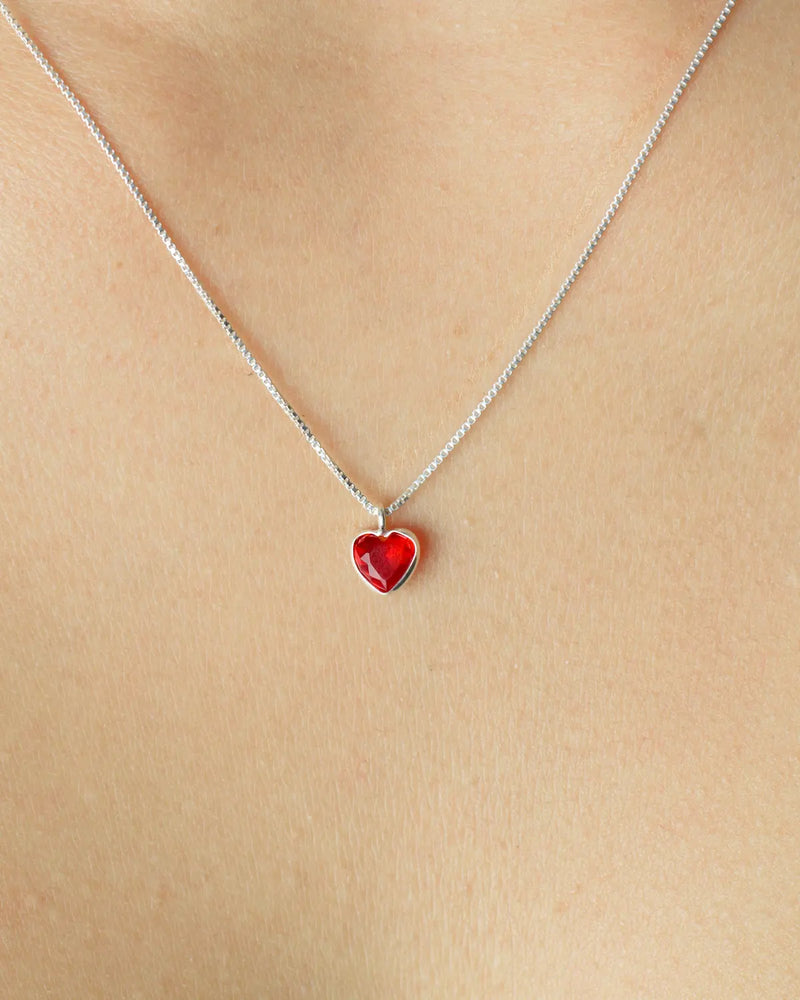Collar plata Ambar Red