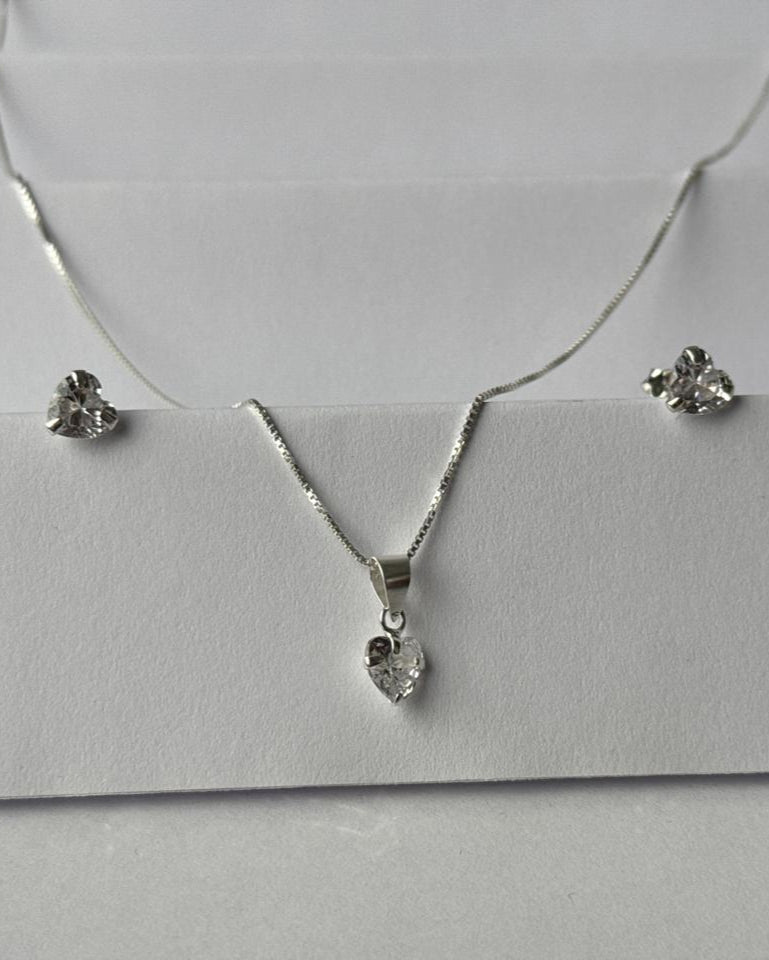 Conjunto plata Amour