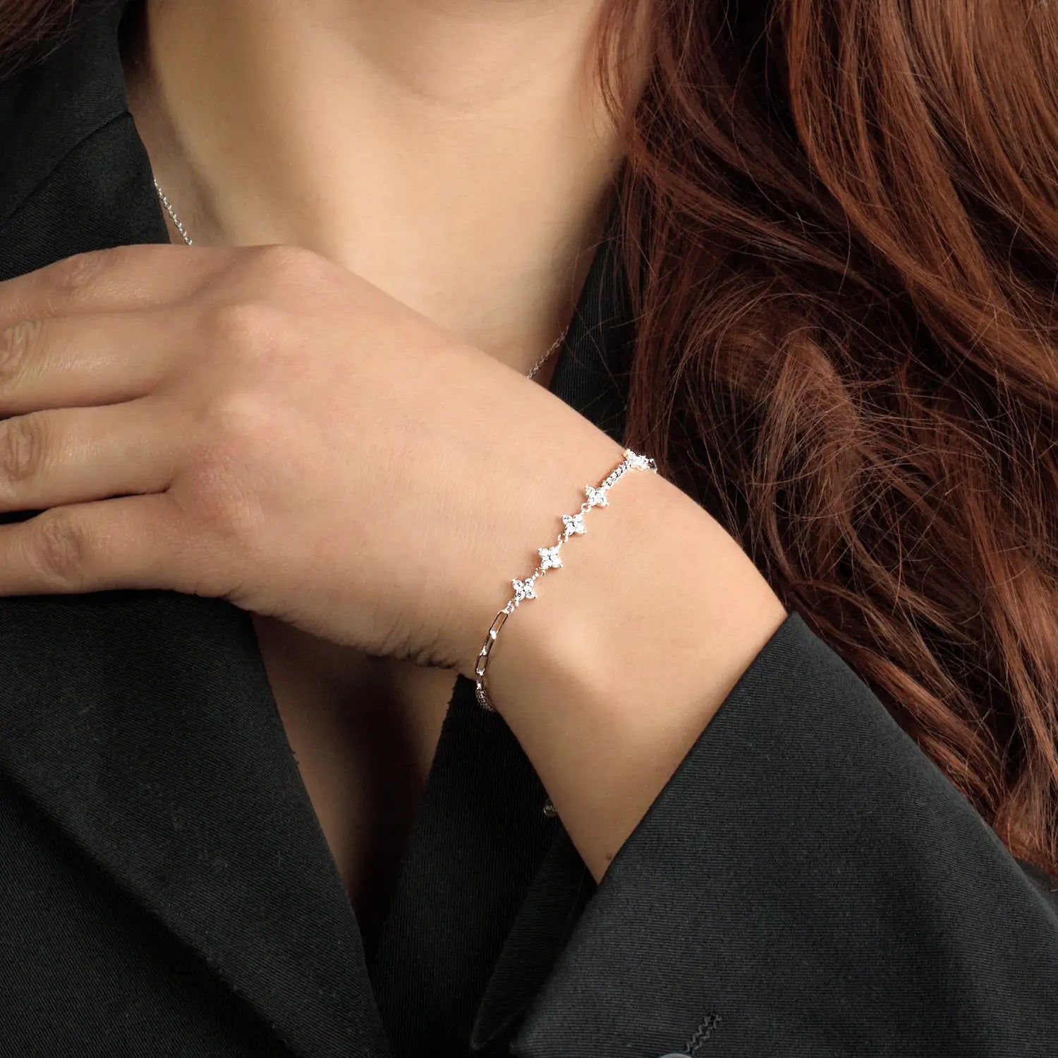 Pulsera plata 925 para mujer Blossom Belt en modelo