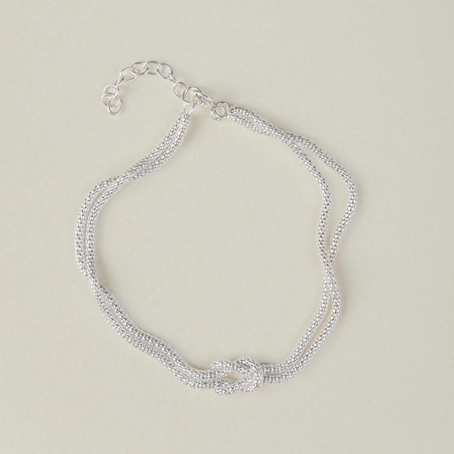 Pulsera plata 925 Knot Duet para mujer