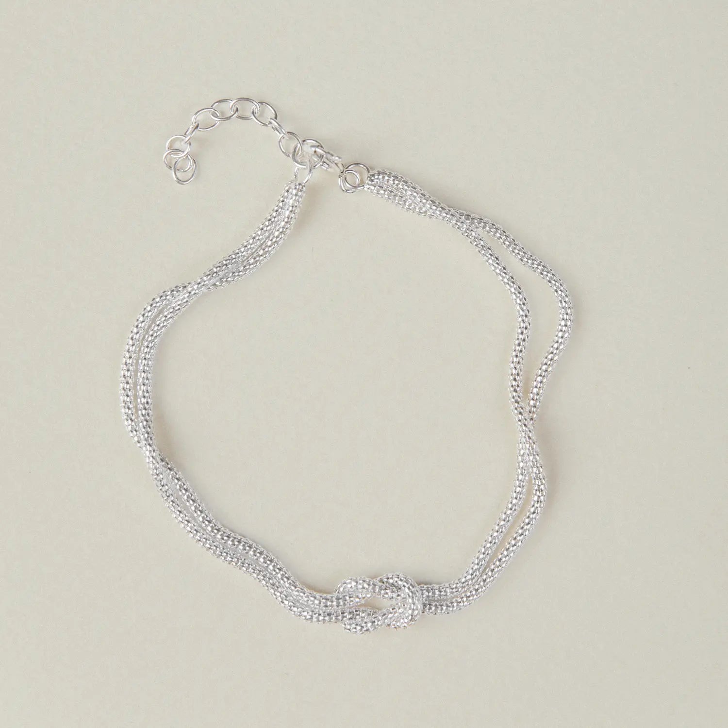Pulsera plata 925 Knot Duet para mujer