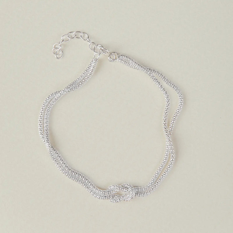 Pulsera plata 925 Knot Duet para mujer