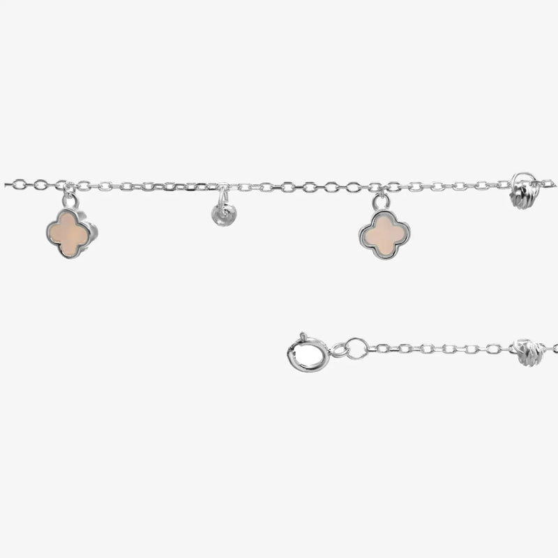 Pulsera plata Trébol Amelie