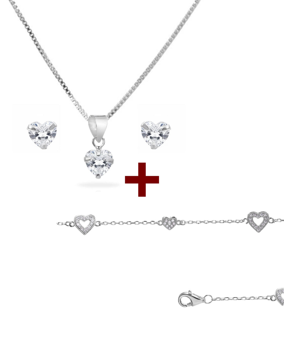 Set 1 plata 925 Amor Esencial