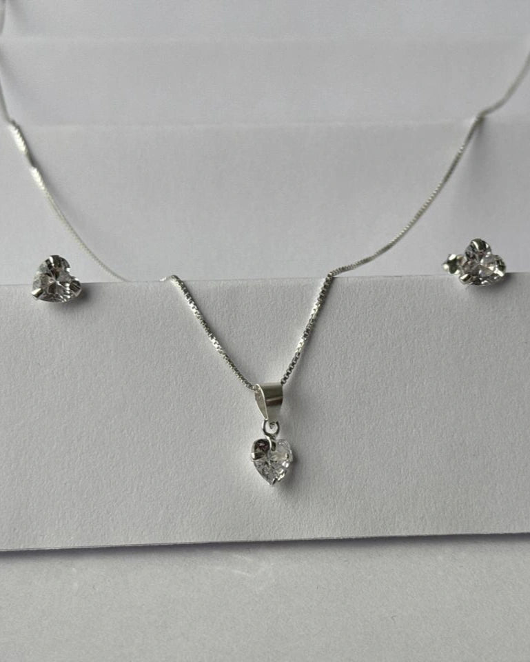 Set 1 plata 925 Amor Esencial