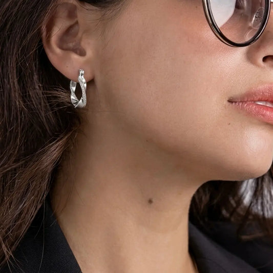 Aros plata Serena