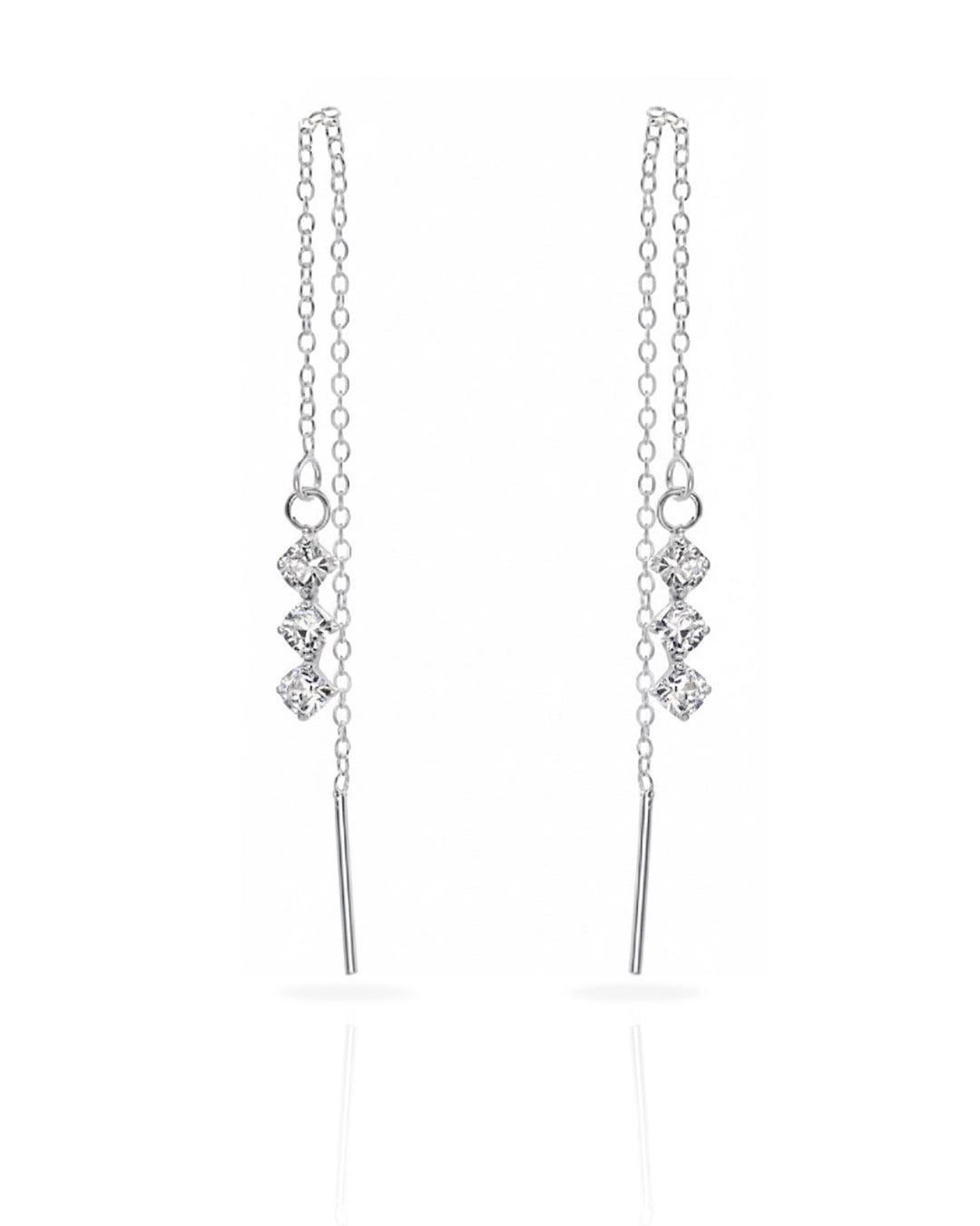 Aros plata 925 colgante circón