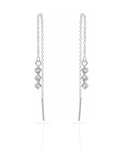 Aros plata 925 colgante circón