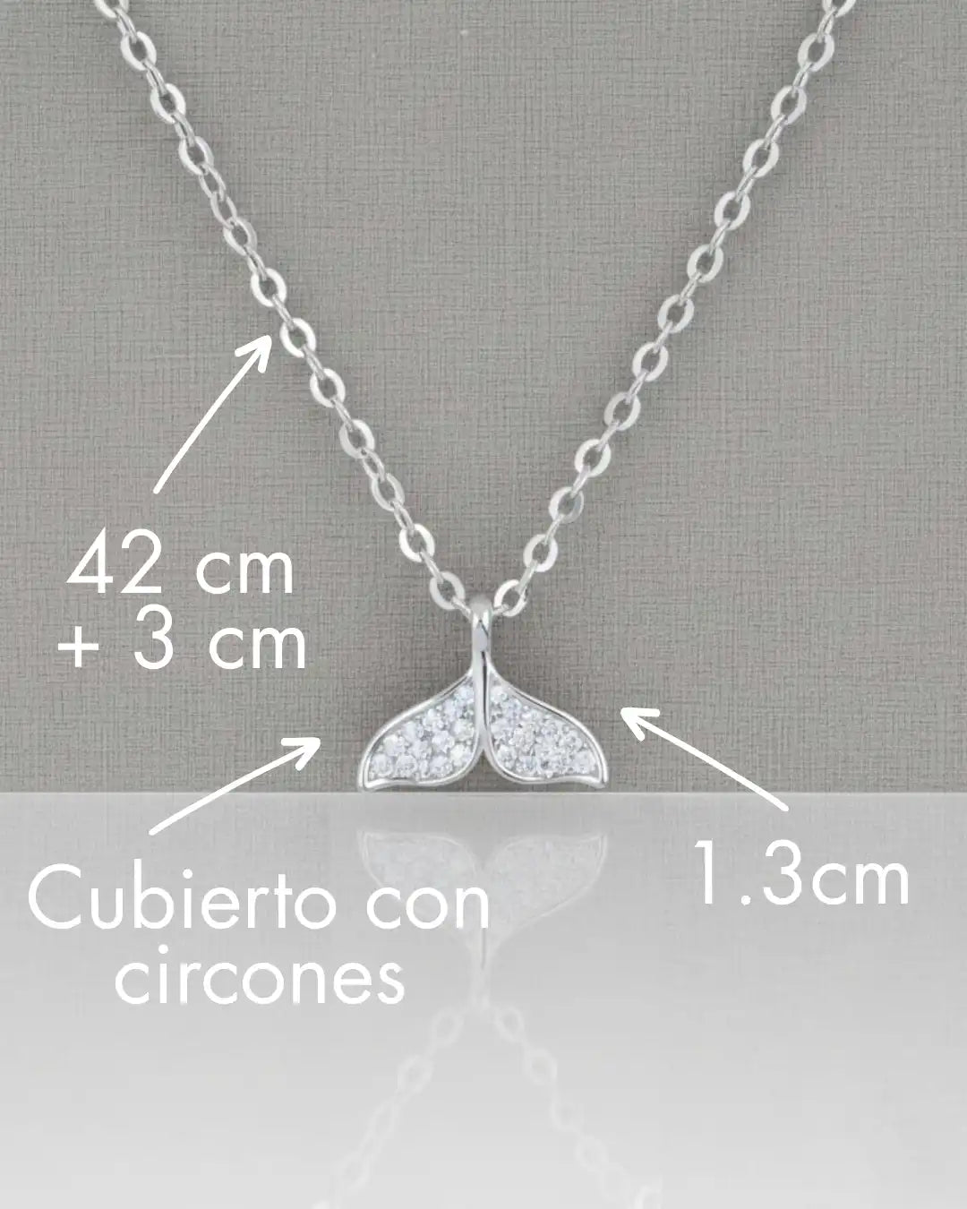 Collar plata 925 cola de ballena