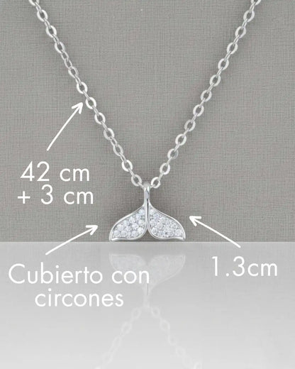 Collar plata 925 cola de ballena