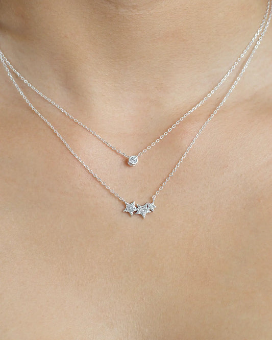 Collar plata Estelar