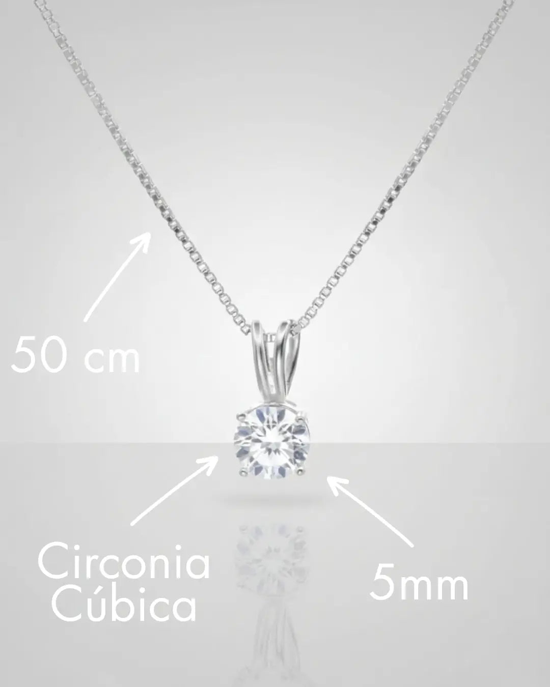 Collar plata 925 punto de luz delicado