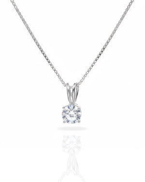 Collar plata 925 punto de luz delicado