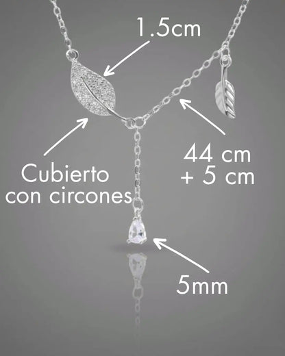 Collar plata 925 trilogía naturaleza