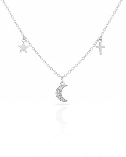 Collar plata 925 trilogía nocturna