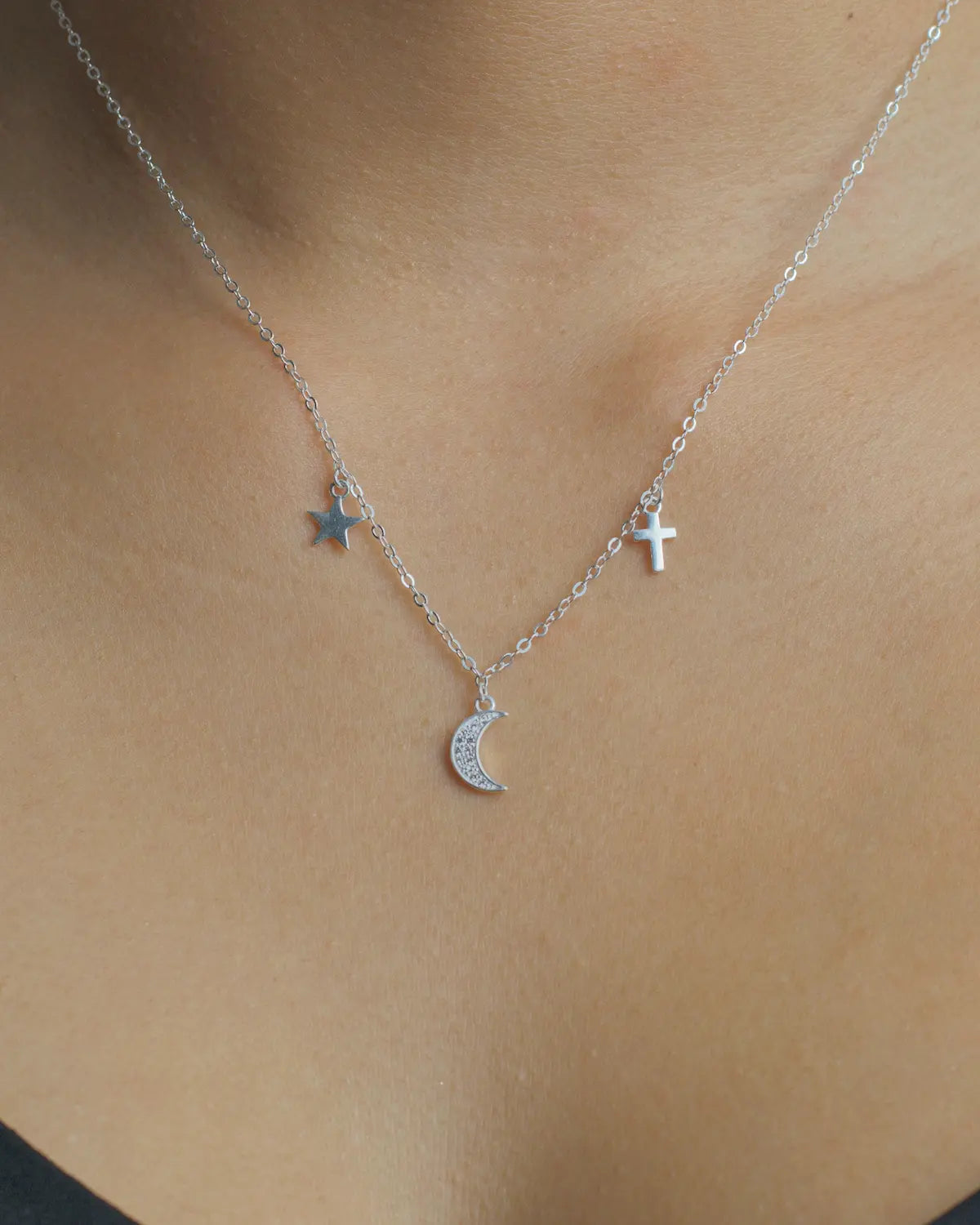 Collar plata 925 trilogía nocturna