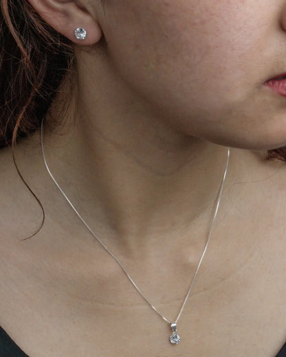 Conjunto plata Alessandra S