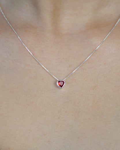 Corazón punto luz rojo de 45 cm, decoración luminosa de Sylara