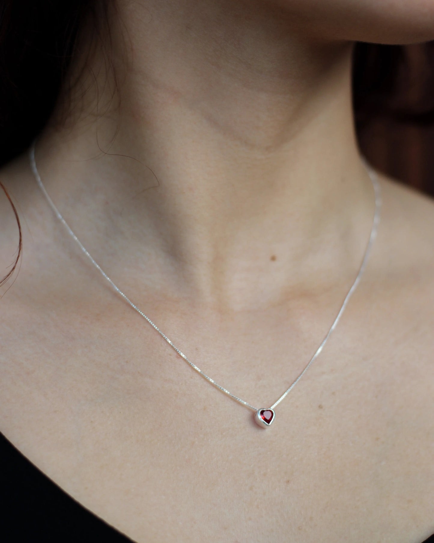 Corazón punto luz rojo de 45 cm, decoración luminosa de Sylara