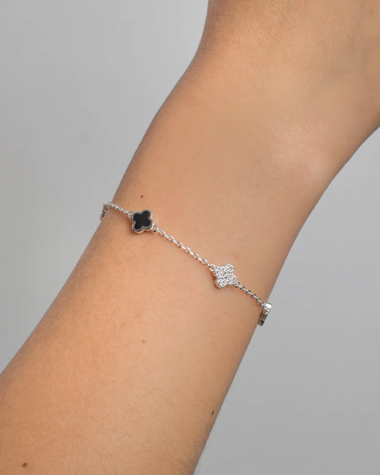 Pulsera plata 925 estilo van cleef