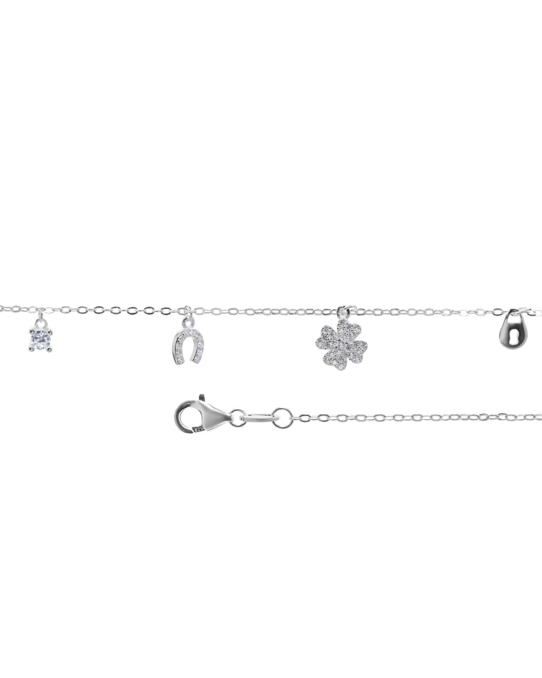 Pulsera plata 925 multiamuletos