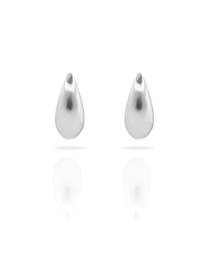 Aros plata 925 gota lisa pequeños