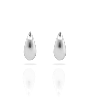 Aros plata 925 gota lisa pequeños